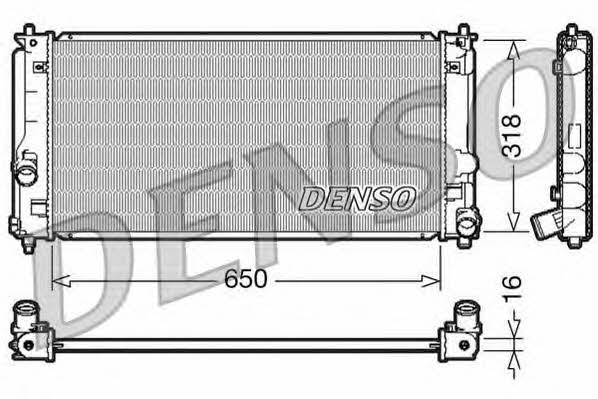 DENSO DRM50044 Радіатор охолодження двигуна DRM50044: Купити в Україні - Добра ціна на EXIST.UA!