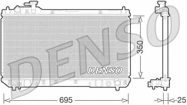 DENSO DRM50062 Радіатор охолодження двигуна DRM50062: Купити в Україні - Добра ціна на EXIST.UA!