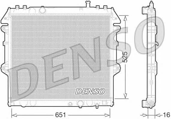 DENSO DRM50069 Радіатор охолодження двигуна DRM50069: Купити в Україні - Добра ціна на EXIST.UA!