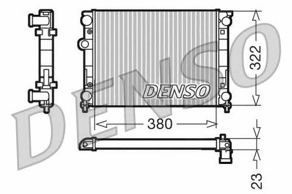 DENSO DRM99001 Радіатор охолодження двигуна DRM99001: Купити в Україні - Добра ціна на EXIST.UA!
