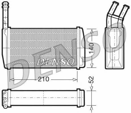 DENSO DRR10011 Радіатор опалювача салону DRR10011: Купити в Україні - Добра ціна на EXIST.UA!