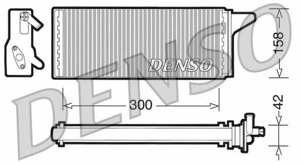 DENSO DRR12001 Радіатор опалювача салону DRR12001: Приваблива ціна - Купити в Україні на EXIST.UA!