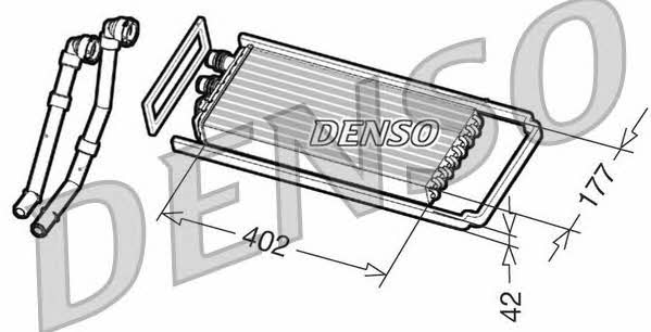 DENSO DRR12100 Радіатор опалювача салону DRR12100: Приваблива ціна - Купити в Україні на EXIST.UA!