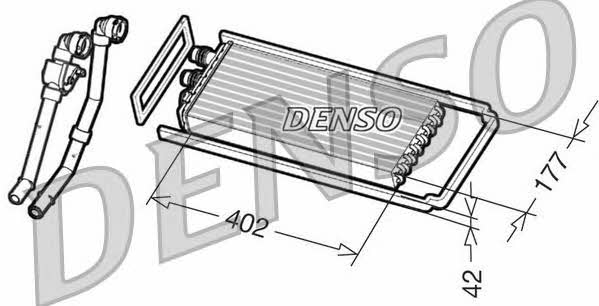 DENSO DRR12101 Радіатор опалювача салону DRR12101: Приваблива ціна - Купити в Україні на EXIST.UA!