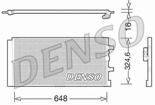 DENSO DCN02024 Радіатор кондиціонера (Конденсатор) DCN02024: Купити в Україні - Добра ціна на EXIST.UA!