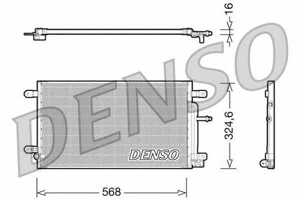 DENSO DCN02020 Радіатор кондиціонера (Конденсатор) DCN02020: Приваблива ціна - Купити в Україні на EXIST.UA!
