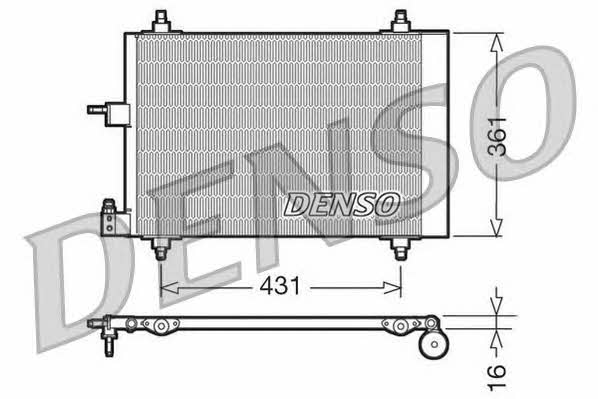 DENSO DCN07009 Радіатор кондиціонера (Конденсатор) DCN07009: Приваблива ціна - Купити в Україні на EXIST.UA!