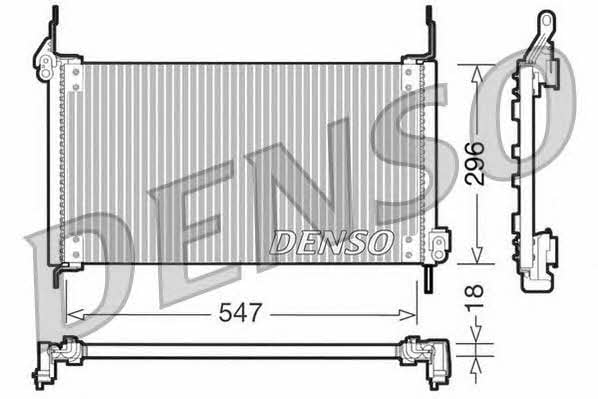 DCN09016 DENSO Радиатор кондиционера (Конденсатор)
