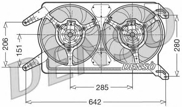 DENSO DER01012 Вентилятор радіатора охолодження DER01012: Купити в Україні - Добра ціна на EXIST.UA!