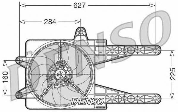 DER09013 DENSO Вентилятор радиатора охлаждения