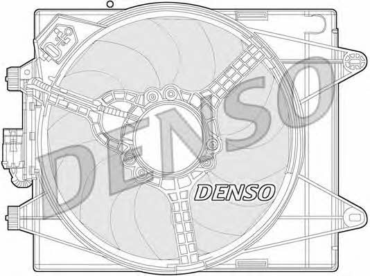 DER13005 DENSO Вентилятор радіатора охолодження