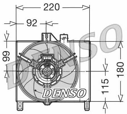 DENSO DER16002 Вентилятор радіатора охолодження DER16002: Купити в Україні - Добра ціна на EXIST.UA!