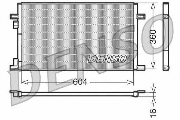 Конденсер кондиционера Renault Laguna (Рено Лагуна): DCN23019 DENSO Радиатор кондиционера (Конденсатор)