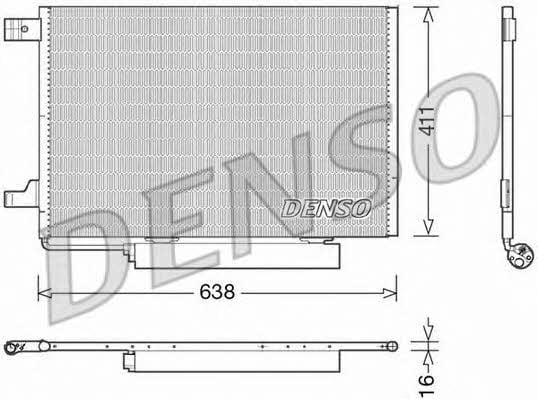 DCN17006 DENSO Радиатор кондиционера (Конденсатор)