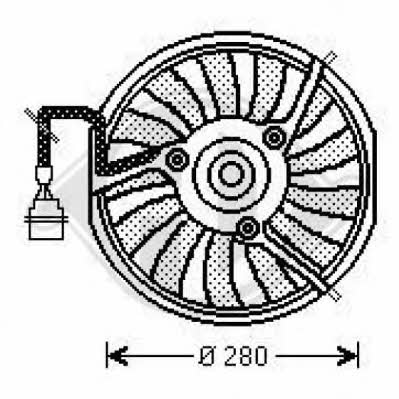Diederichs 1025101 Вентилятор радіатора охолодження 1025101: Купити в Україні - Добра ціна на EXIST.UA!