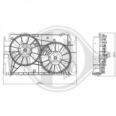 Diederichs 6687101 Вентилятор радіатора охолодження 6687101: Купити в Україні - Добра ціна на EXIST.UA!