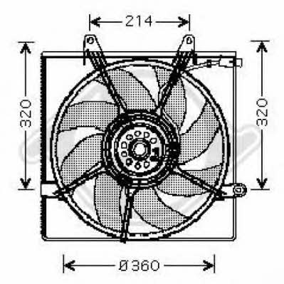 Diederichs 8658017 Вентилятор радіатора охолодження 8658017: Купити в Україні - Добра ціна на EXIST.UA!