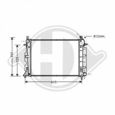 Diederichs 8751306 Радіатор охолодження двигуна 8751306: Приваблива ціна - Купити в Україні на EXIST.UA!