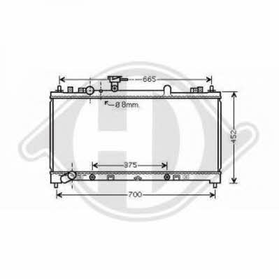 Diederichs 8562606 Радіатор охолодження двигуна 8562606: Купити в Україні - Добра ціна на EXIST.UA!