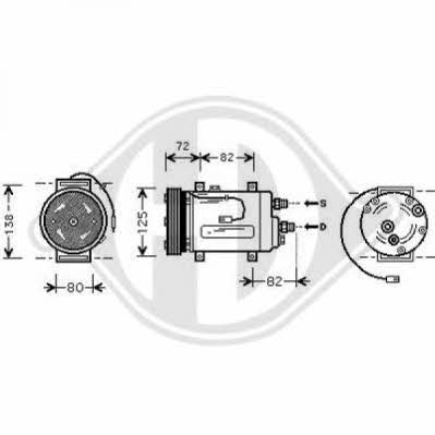 Diederichs 7101602 Компресор кондиціонера 7101602: Купити в Україні - Добра ціна на EXIST.UA!