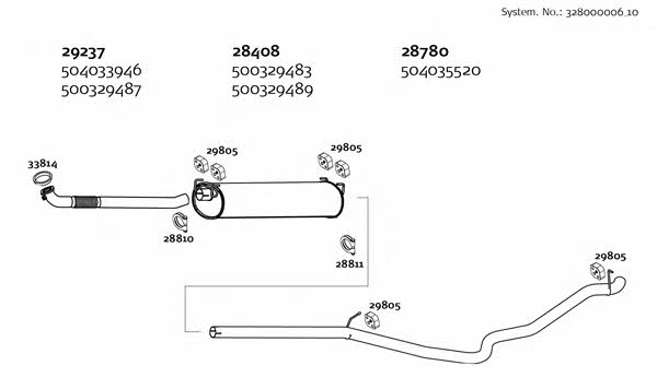 Dinex 328000006_10 Система випуску відпрацьованих газів 32800000610: Купити в Україні - Добра ціна на EXIST.UA! 32800000610 Dinex Система випуску відпрацьованих газів