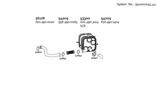 Dinex 350000044_02 Система выпуска отработаных газов 35000004402: Купить в Украине - Отличная цена на EXIST.UA! 35000004402 Dinex Система выпуска отработаных газов