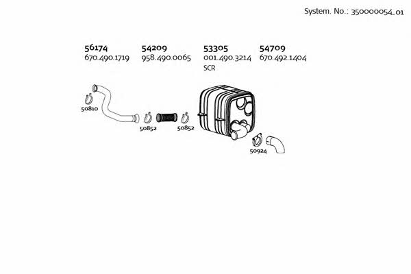 Dinex 350000054_01 Система выпуска отработаных газов 35000005401: Купить в Украине - Отличная цена на EXIST.UA! 35000005401 Dinex Система выпуска отработаных газов