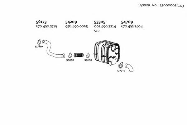 Dinex 350000054_03 Система выпуска отработаных газов 35000005403: Купить в Украине - Отличная цена на EXIST.UA! 35000005403 Dinex Система выпуска отработаных газов