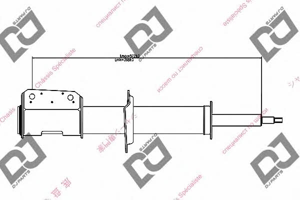 Dj parts DS1234HS Амортизатор підвіски передній масляний DS1234HS: Купити в Україні - Добра ціна на EXIST.UA!