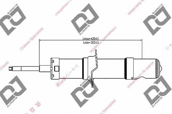 Dj parts DS1245GT Амортизатор підвіски передній газомасляний DS1245GT: Купити в Україні - Добра ціна на EXIST.UA!