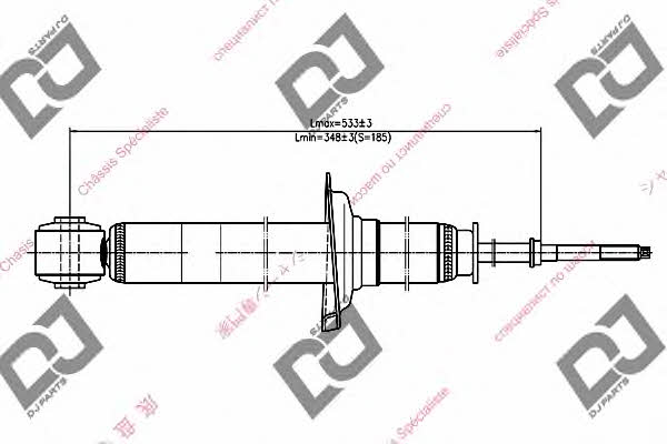 Dj parts DS1658GT Амортизатор підвіскі задній газомасляний DS1658GT: Купити в Україні - Добра ціна на EXIST.UA!