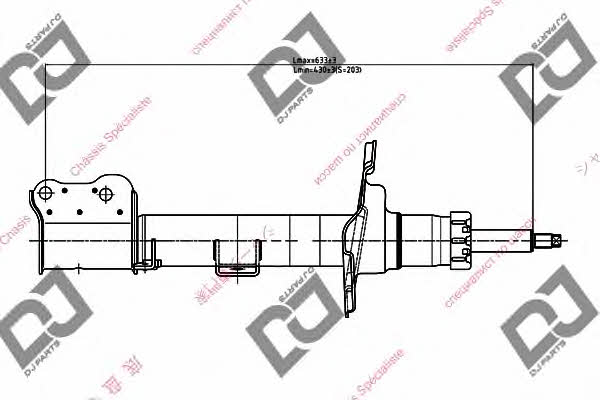 Dj parts DS1200GS Амортизатор підвіски передній правий газомасляний DS1200GS: Купити в Україні - Добра ціна на EXIST.UA!
