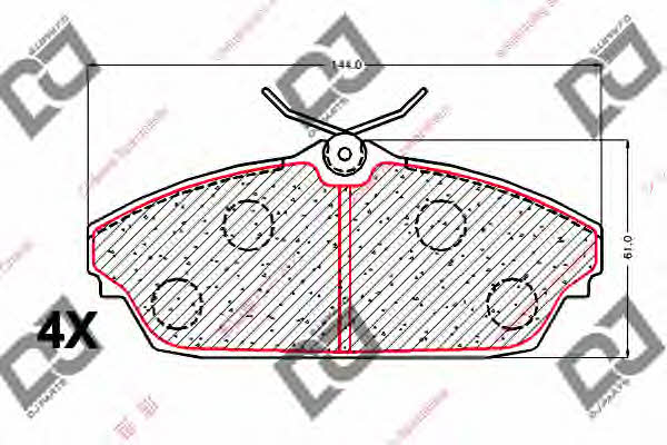 Dj parts BP2031 Гальмівні колодки, комплект BP2031: Купити в Україні - Добра ціна на EXIST.UA!