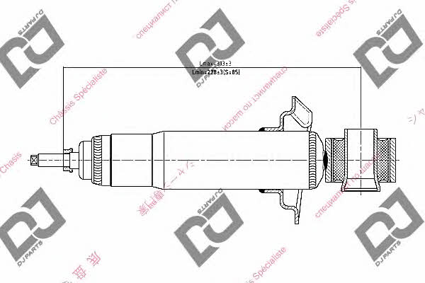 Dj parts DS2224GT Амортизатор підвіски задній правий DS2224GT: Купити в Україні - Добра ціна на EXIST.UA!