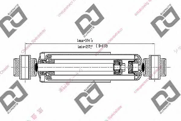 Dj parts DS2233GT Амортизатор підвіски задній DS2233GT: Купити в Україні - Добра ціна на EXIST.UA!