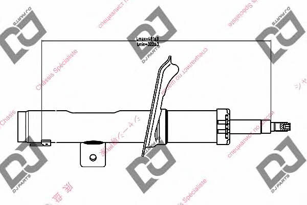 Dj parts DS1217GS Амортизатор підвіски передній правий газомасляний DS1217GS: Купити в Україні - Добра ціна на EXIST.UA!