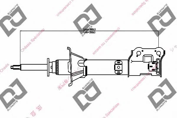 Dj parts DS1265GS Амортизатор підвіски задній лівий газомасляний DS1265GS: Купити в Україні - Добра ціна на EXIST.UA!