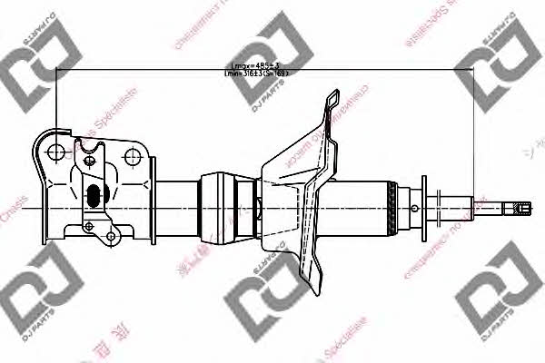 Dj parts DS1312GS Амортизатор підвіски передній правий газомасляний DS1312GS: Купити в Україні - Добра ціна на EXIST.UA!