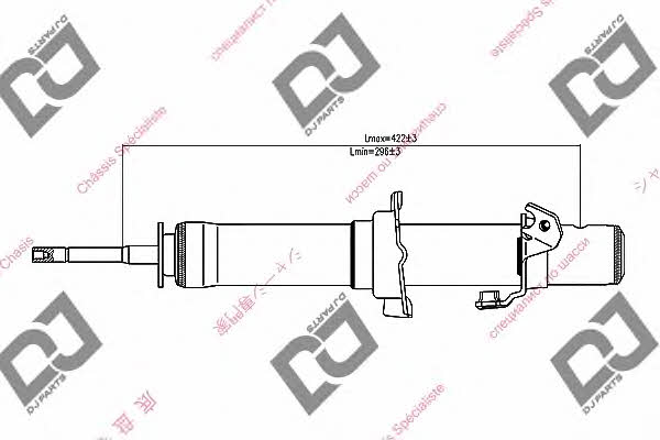 Dj parts DS1317GT Амортизатор підвіски передній правий газомасляний DS1317GT: Купити в Україні - Добра ціна на EXIST.UA!