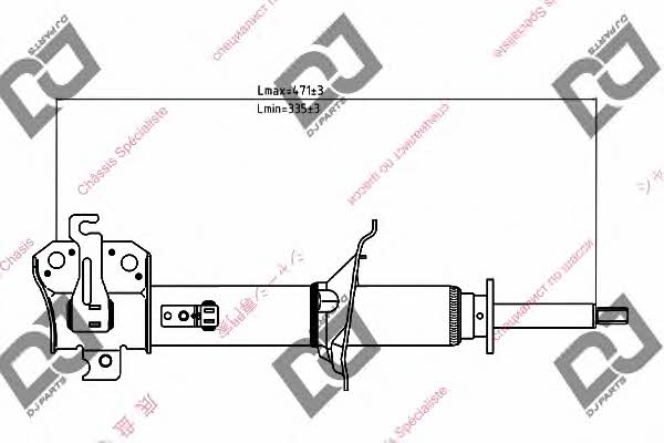 Dj parts DS1336GS Амортизатор підвіски передній правий газомасляний DS1336GS: Купити в Україні - Добра ціна на EXIST.UA!