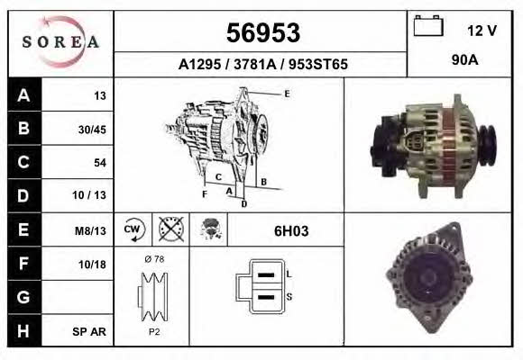 EAI 56953 Генератор 56953: Купити в Україні - Добра ціна на EXIST.UA!