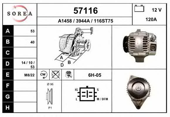 EAI 57116 Генератор 57116: Купити в Україні - Добра ціна на EXIST.UA!