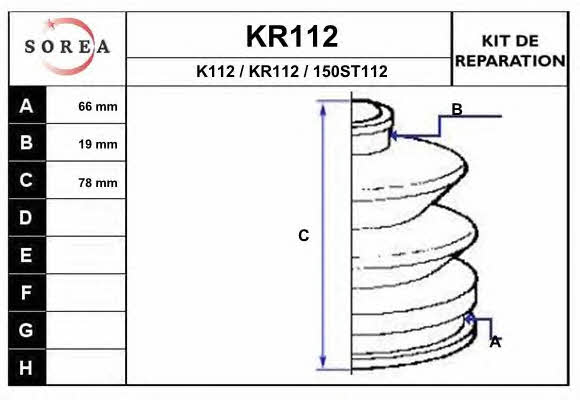 EAI KR112 Пильник привідного валу KR112: Купити в Україні - Добра ціна на EXIST.UA!