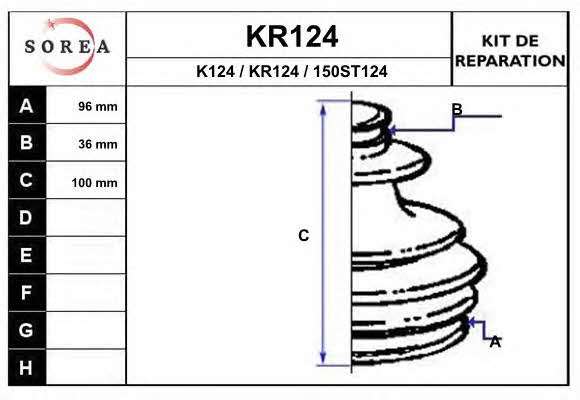 EAI KR124 Пильник привідного валу KR124: Купити в Україні - Добра ціна на EXIST.UA!