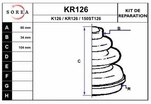 EAI KR126 Пильник привідного валу KR126: Купити в Україні - Добра ціна на EXIST.UA!