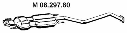 Eberspaecher 08.297.80 Глушник, середня частина 0829780: Купити в Україні - Добра ціна на EXIST.UA!