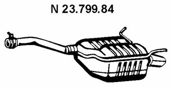 Eberspaecher 23.799.84 Глушник, задня частина 2379984: Купити в Україні - Добра ціна на EXIST.UA!