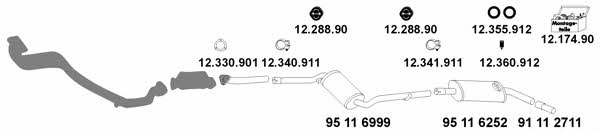 Eberspaecher 12_906 Система випуску відпрацьованих газів 12906: Купити в Україні - Добра ціна на EXIST.UA!