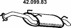 Eberspaecher 42.099.83 Глушник, задня частина 4209983: Приваблива ціна - Купити в Україні на EXIST.UA!