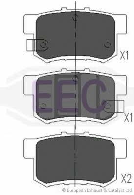 EEC BRP1010 Гальмівні колодки, комплект BRP1010: Купити в Україні - Добра ціна на EXIST.UA!